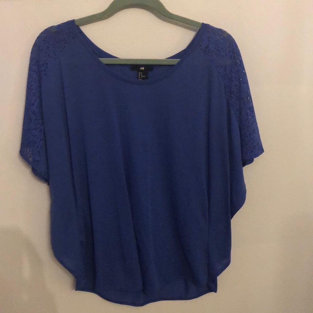 Floaty Top with Lace Sleeves